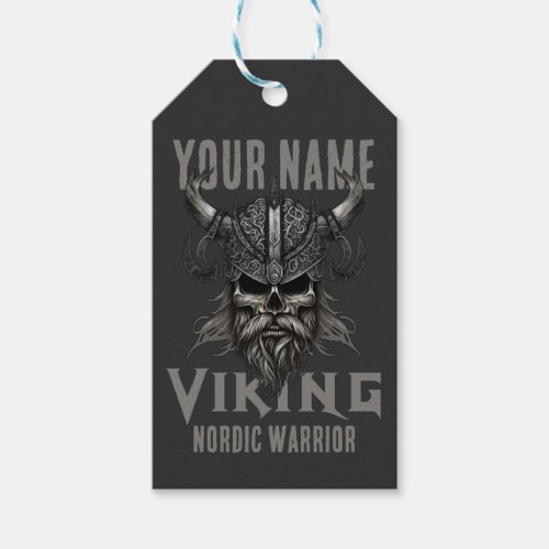 Personalized NAME Viking Warrior Heritage  Gift Tags