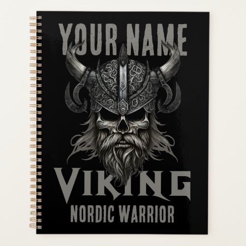Personalized NAME Viking Warrior Heritage  Planner