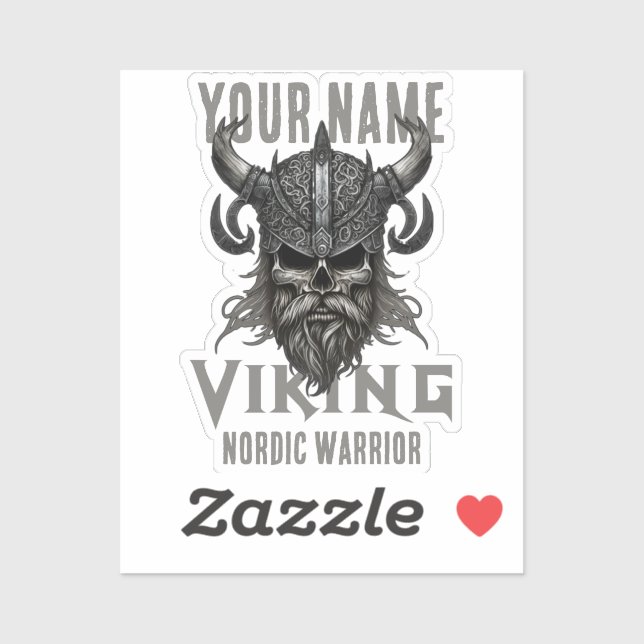 Personalized NAME Viking Warrior Heritage  Sticker (Sheet)