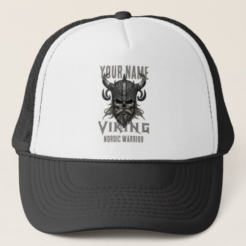 Personalized NAME Viking Warrior Heritage Trucker Hat