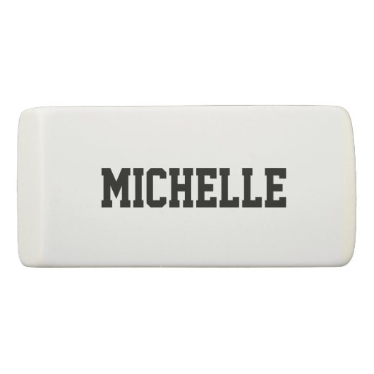 Personalized name volleyball ball rubber eraser (Back)