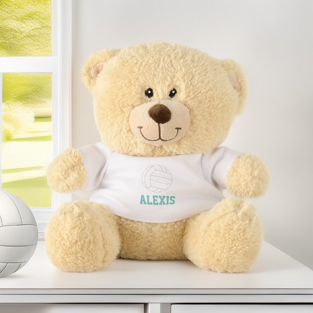 Personalized Name Volleyball Jersey Teddy Bear (Creator Uploaded)