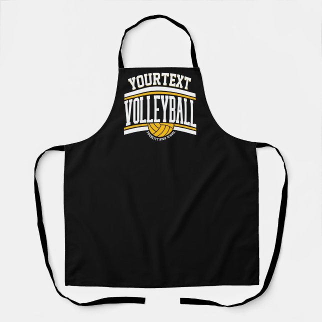 Personalized NAME Volleyball Player School Team  Apron (Front)
