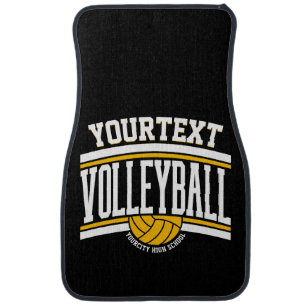Personalized NAME Volleyball Player School Team  Car Floor Mat