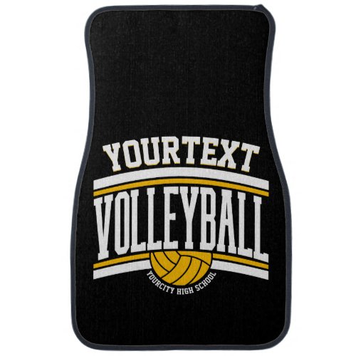 Personalized NAME Volleyball Player School Team  Car Floor Mat