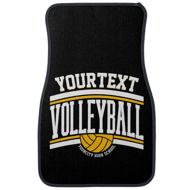 Personalized NAME Volleyball Player School Team  Car Floor Mat (Front)