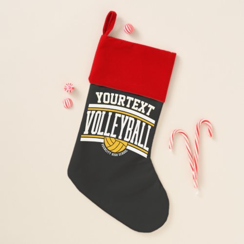 Personalized NAME Volleyball Player School Team Christmas Stocking