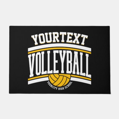 Personalized NAME Volleyball Player School Team  Doormat