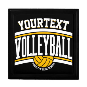 Personalized NAME Volleyball Player School Team  Gift Box