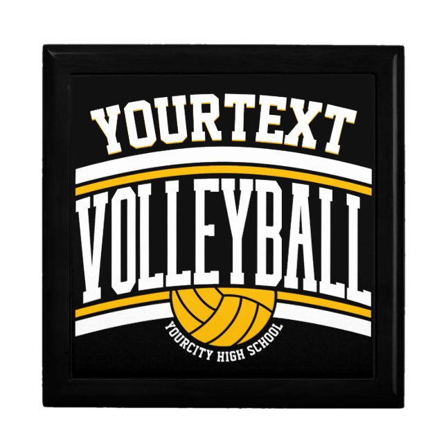 Personalized NAME Volleyball Player School Team  Gift Box (Front)