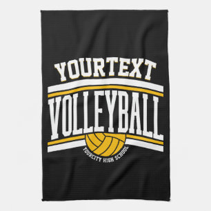 Personalized NAME Volleyball Player School Team  Kitchen Towel
