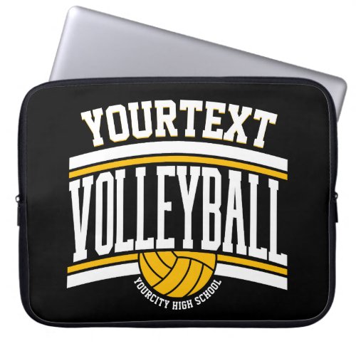 Personalized NAME Volleyball Player School Team  Laptop Sleeve