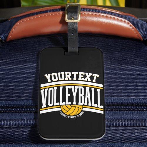Personalized NAME Volleyball Player School Team  Luggage Tag