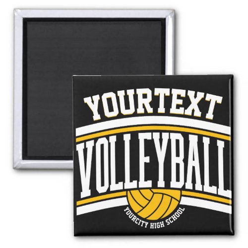 Personalized NAME Volleyball Player School Team  Magnet