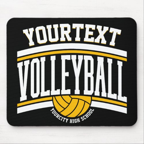 Personalized NAME Volleyball Player School Team  Mouse Pad