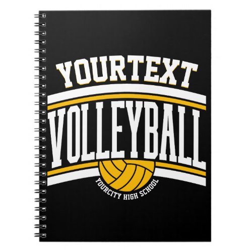 Personalized NAME Volleyball Player School Team Notebook