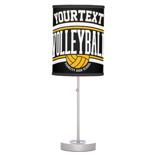Personalized NAME Volleyball Player School Team  Table Lamp