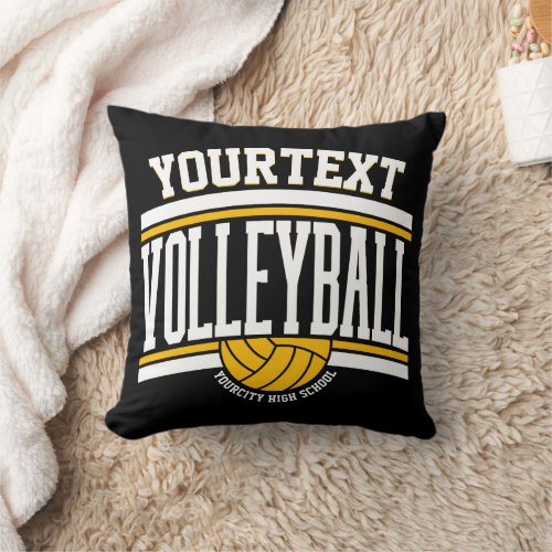 Personalized NAME Volleyball Player School Team Throw Pillow