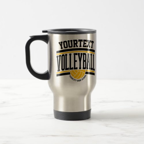 Personalized NAME Volleyball Player School Team Travel Mug