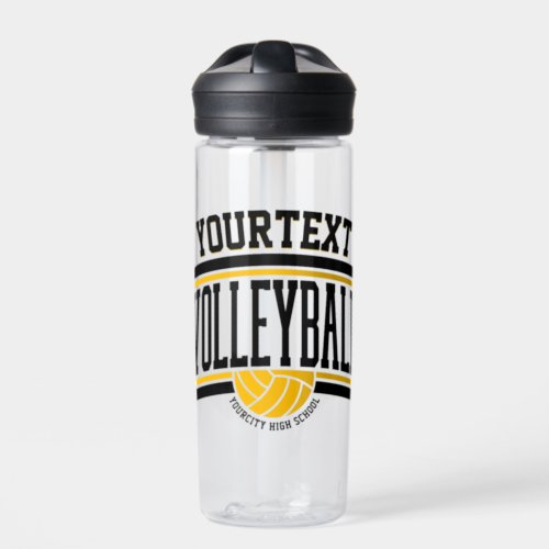 Personalized NAME Volleyball Player School Team Water Bottle