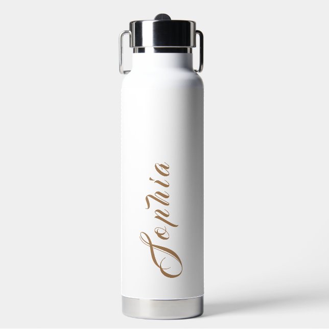 Personalized name  water bottle (Front)