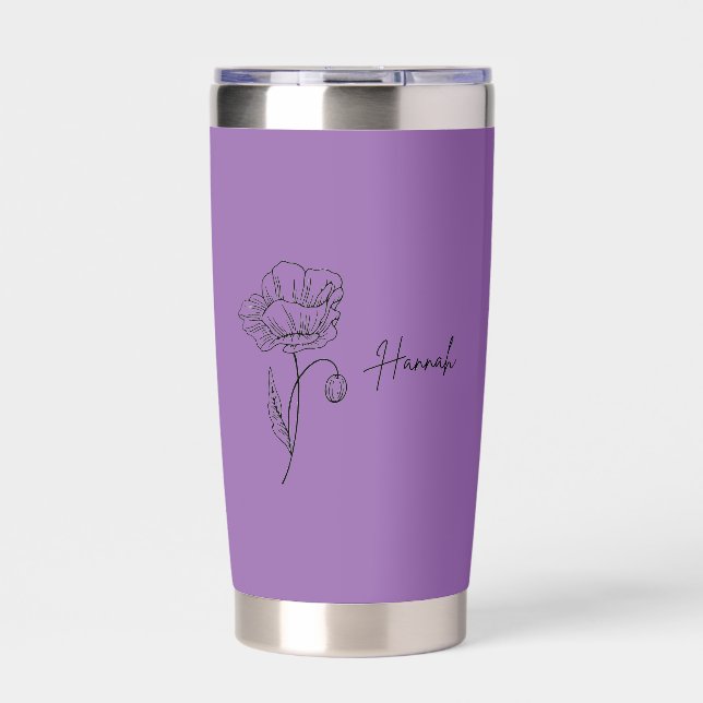 Personalized name Water Bottle  Insulated Tumbler (Front)