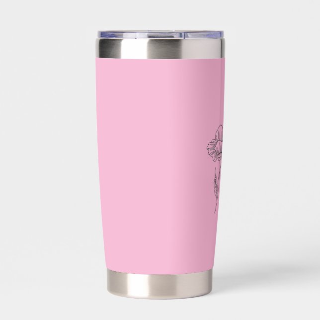 Personalized name Water Bottle Insulated Tumbler (Front)