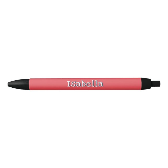 Personalized Name Watermelon Red Chic Trendy Cute Pen (Front)