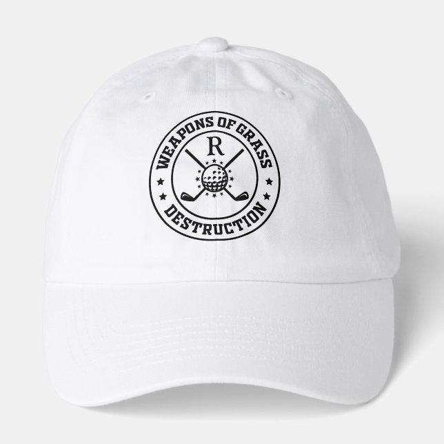 Personalized Name Weapons Of Grass Destruction Hat (Front)