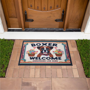 Hope You Like Boxers Welcome Mat Perfect Gift for Dog Owner Pet Lover  Personalized Doormat