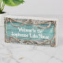 Personalized Name Welcome to Our Lake House Wooden Box Sign