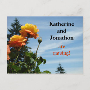 Personalized name We're Moving postcards New Home