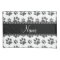 Personalized name white dog paw print