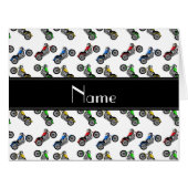 Personalized name white motorcycles (Front Horizontal)