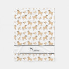 Personalized name white Pug dogs
