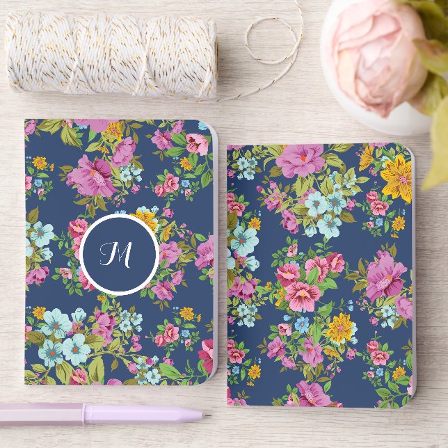 Personalized name Wildflower Foil Vow Books (Wedding)