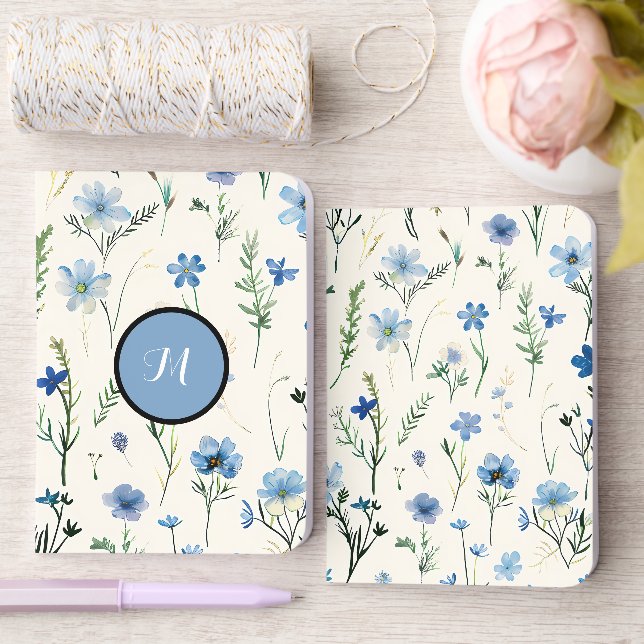 Personalized name Wildflower Foil Vow Books (Wedding)