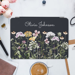 Personalized Name Wildflower Garden iPad Pro Cover