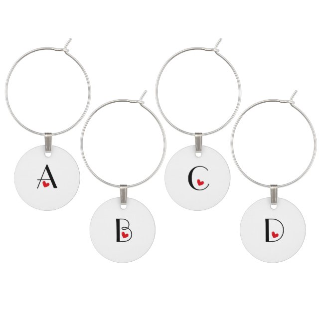 Personalized Name Wine Charm (Staggered)