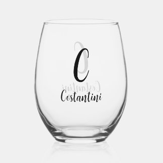 Personalized Name Wine Glass