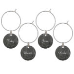 Personalized Name Wine Glass Charms at Zazzle