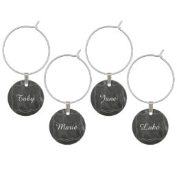 Personalized Name Wine Glass Charms