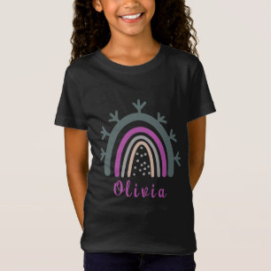 Personalized Name with Cute Boho Rainbow T-Shirt