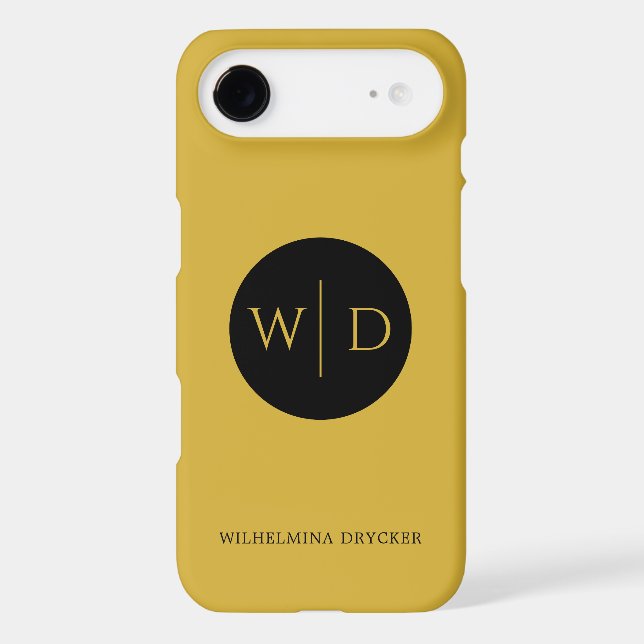 Personalized Name with Monogram Iphone Case (Back)