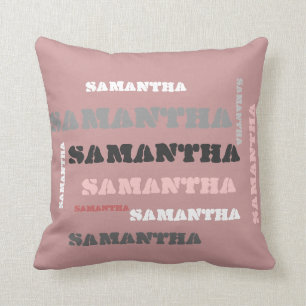 Personalized NAME wordcloud gifts Throw Pillow