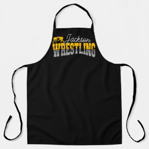 Personalized NAME Wrestling School Team Wrestler Apron