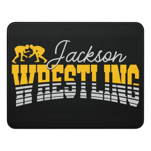 Personalized NAME Wrestling School Team Wrestler  Door Sign