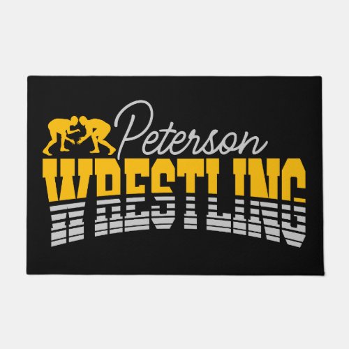 Personalized NAME Wrestling School Team Wrestler  Doormat