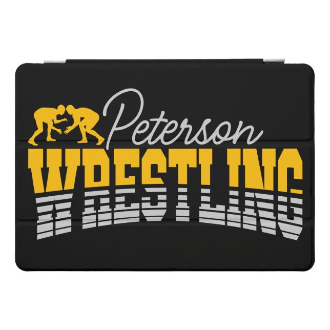 Personalized NAME Wrestling School Team Wrestler iPad Pro Cover (Horizontal)