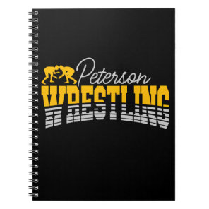 Personalized NAME Wrestling School Team Wrestler Notebook